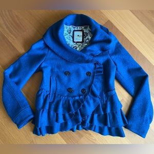 Elevenses Size 8 Turquoise Jacket